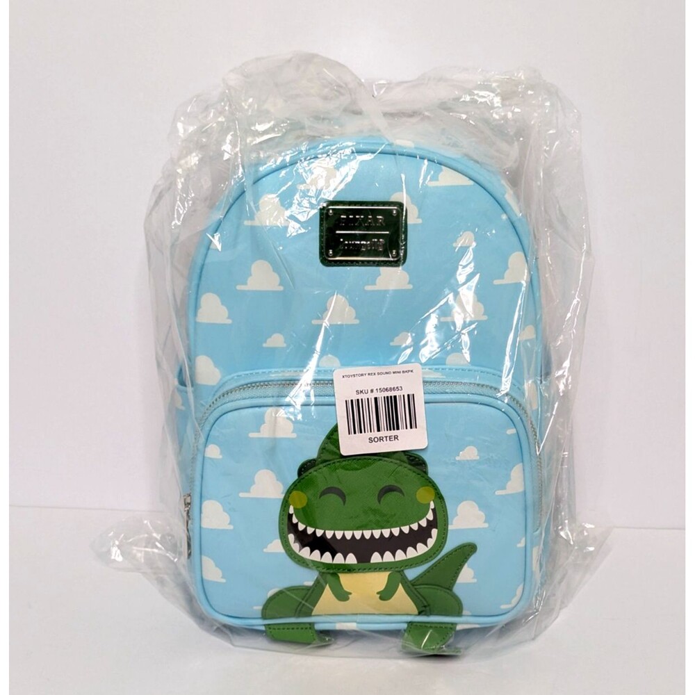 Loungefly Disney Pixar Toy Story Rex Mini Backpack w/ Roar Sound New Sealed